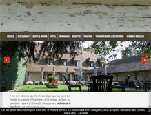 Tablet Screenshot of lerelais-delasansfond.com